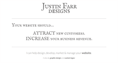 Desktop Screenshot of justinfarrdesigns.com